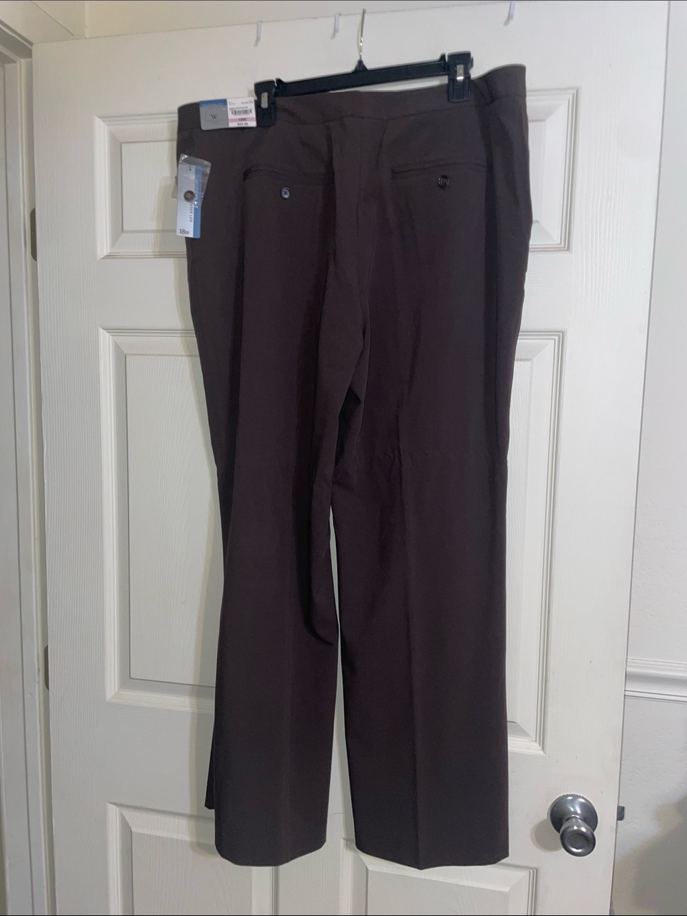 Worthington Classic Women's Dress Pants — Dark Brown 18W - Picture 2 of 5